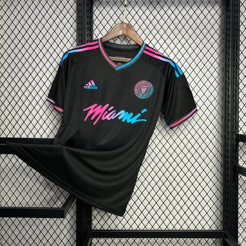 Koszulka piłkarska Inter Miami kolor czarny kolekcja 2024 2025