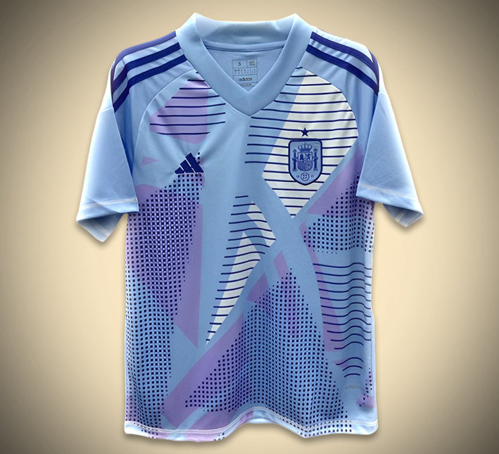 maillot-gardien-espagne-bleu-2024 Koszulka Bramkarska Hiszpania Niebieska 2024