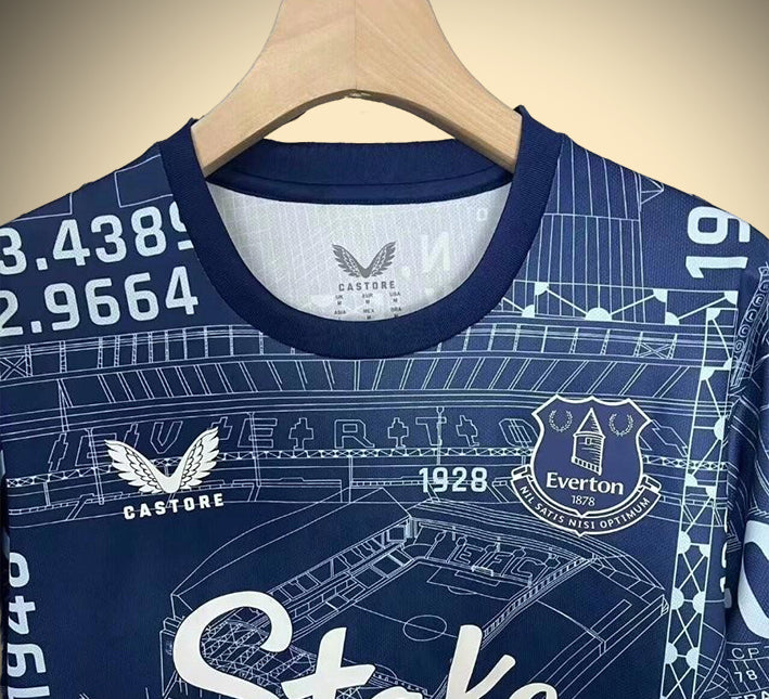Koszulka przedmeczowa Everton strój pożegnalny sezon 2425