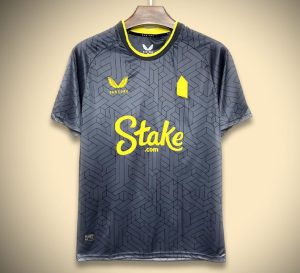 Koszulka Everton czarna dla kibica kolekcja wyjazdowa 2024 2025
