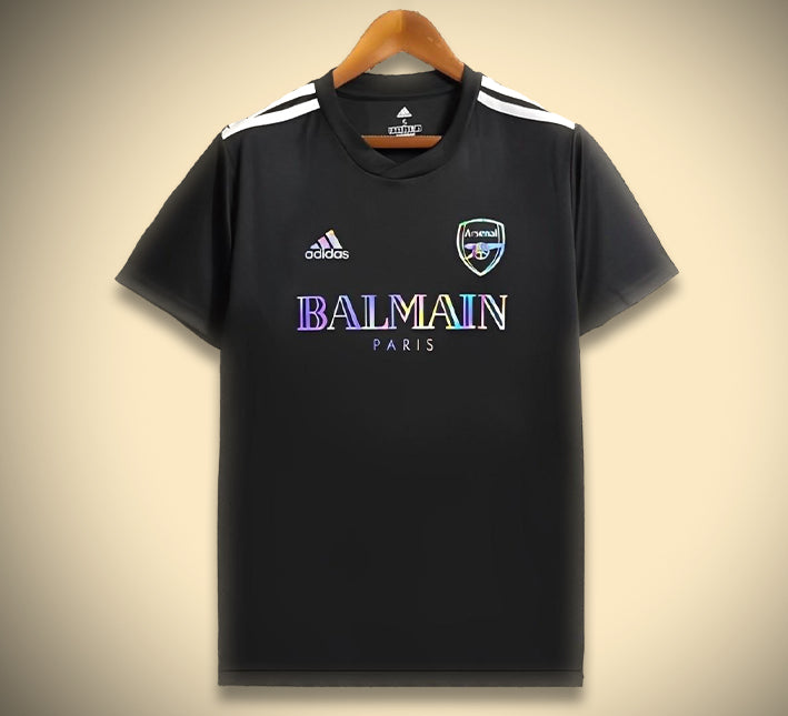 Jersey Arsenal concept kolekcja Balmain styl luksusowy dla fana piłki nożnej