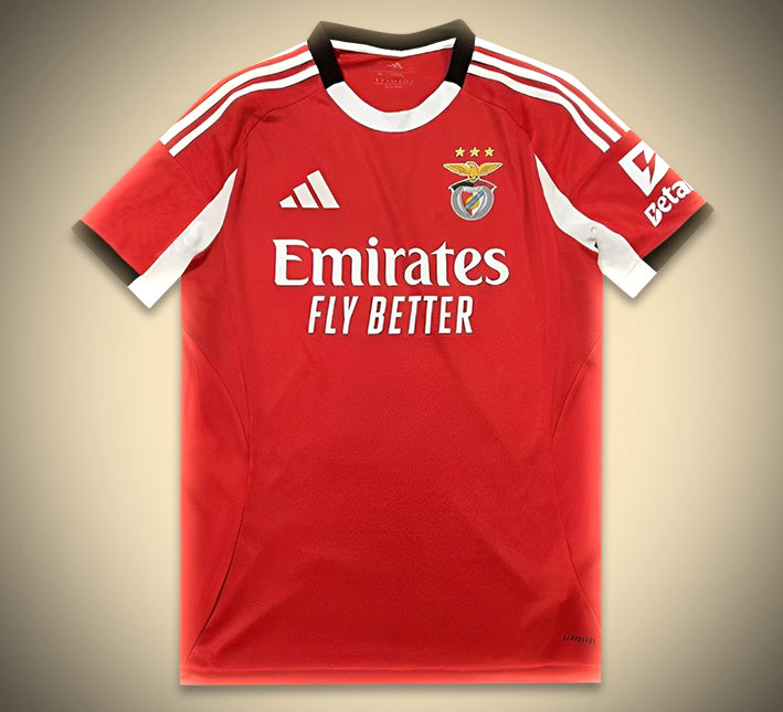 maillot-domicile-benfica-saison-2025-2026-rouge-officiel koszulka domowa Benfica sezon 2025 2026 czerwona oficjalna