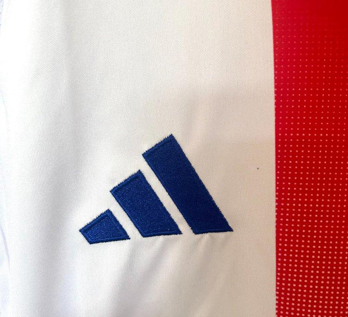 maillotOLdomicileADIDAS.jpg Koszulka Olympique Lyonnais Domowa 2024-2025 widok z profilu