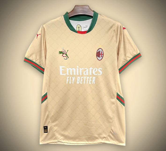 Maillot Concept AC Milan Édition Gucci Or 2425