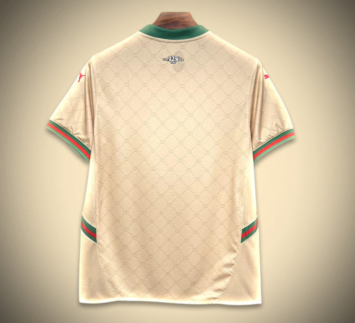 Tunique football AC Milan inspirée Gucci coloris or collection 2425