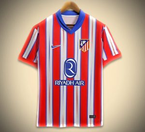 maillot-atletico-madrid-domicile-2425 Koszulka Atlético Madrid Domowa 2425