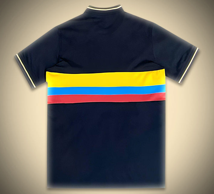maillot-concept-noir-colombie-edition-centenaire-2024-avec-design-commemoratif Koszulka koncepcyjna czarna Kolumbia edycja stulecia 2024 z designem pamiątkowym