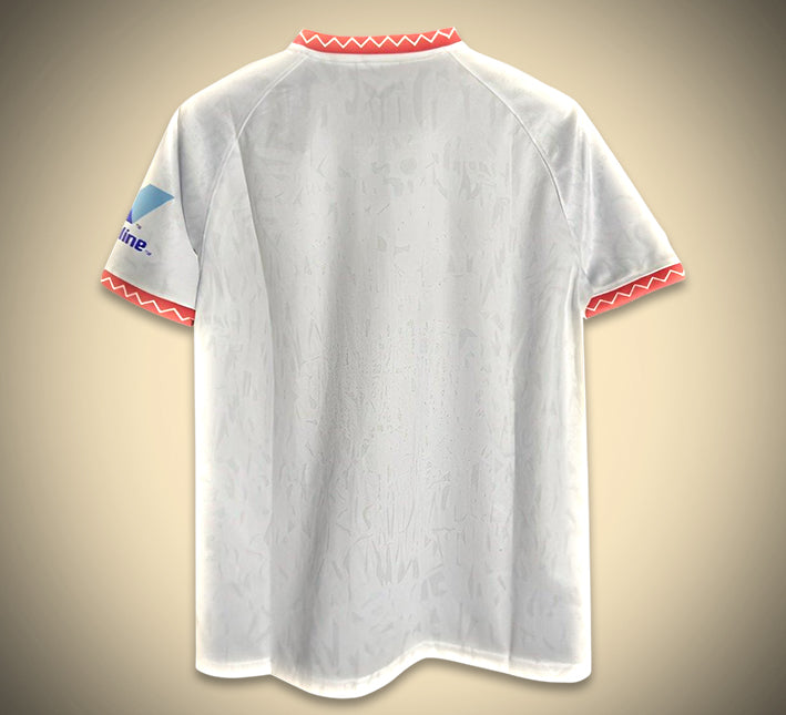 maillot-domicile-fc-seville-saison-vingt-quatre-vingt-cinq-rouge-et-blanc Koszulka domowa FC Sevilla sezon dwadzieścia cztery dwadzieścia pięć czerwona i biała