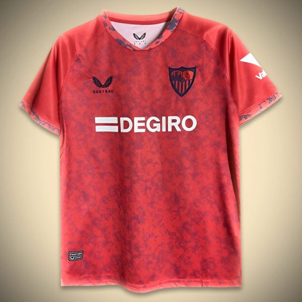 Koszulka FC Sevilla Wyjazdowa Czerwona 2024-2025