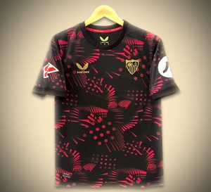 koszulka wyjazdowa FC Sevilla czarna sezon 2024 2025 oficjalny strój piłkarski