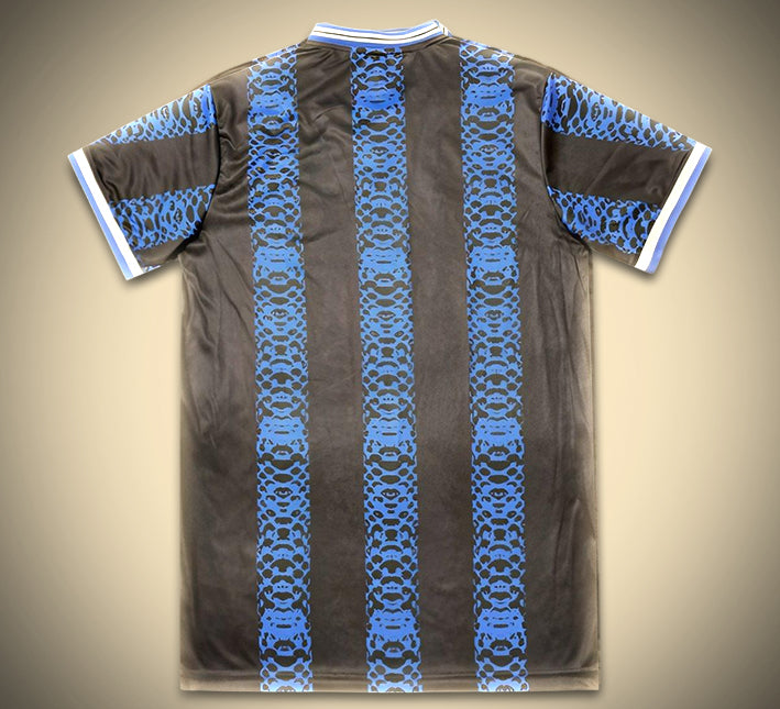 Koszulka concept Inter Milan edycja Mambas sezon 2024 2025 strój piłkarski czarno-żółty