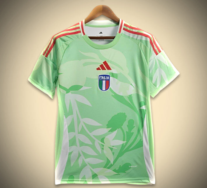 maillot-italie-exterieur-vert-2425 Koszulka Włochy Wyjazdowa Zielona 2425