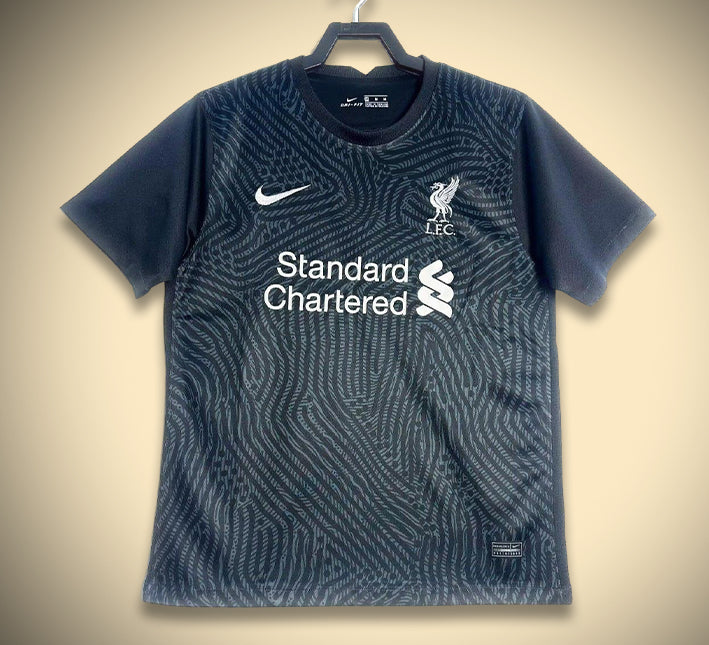 Strój bramkarski Liverpool czerwony z herbem klubu