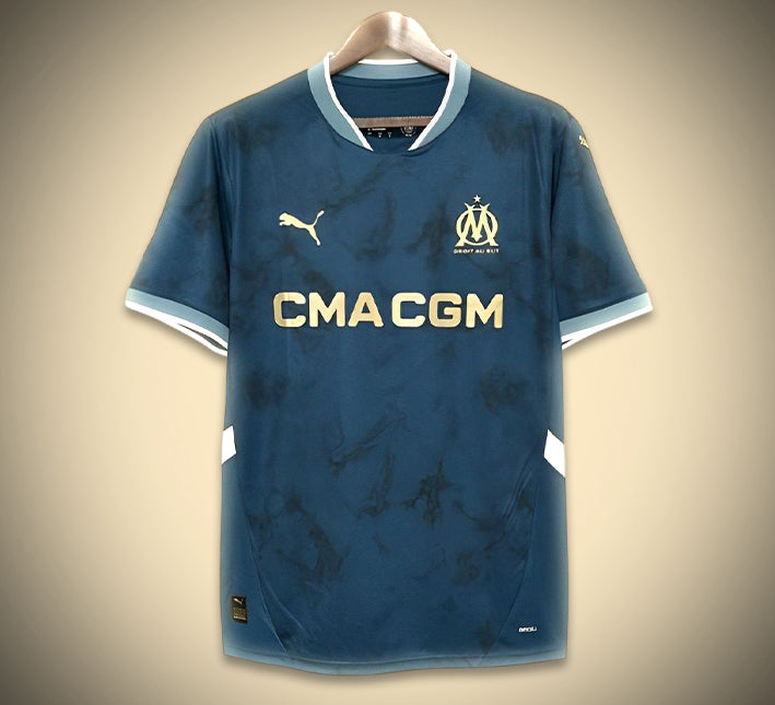 Koszulka Olympique Marseille Wyjazdowa 2024-2025 widok z przodu
