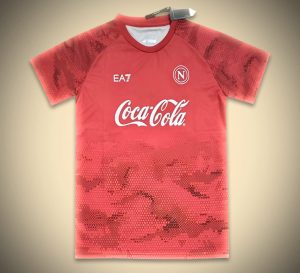 maillot-dentrainement-napoli-rouge-saison-2425-tenue-sportive-de-football koszulka treningowa Napoli czerwona sezon 2425 strój sportowy do piłki nożnej