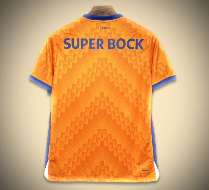 maillot-exterieur-orange-du-fc-porto-saison-2024-2025-tenue-de-football-officielle Koszulka wyjazdowa pomarańczowa FC Porto sezon 2024 2025 oficjalny strój piłkarski