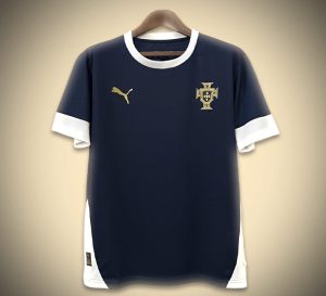 Koszulka Portugal Treningowa Granatowa 2024-2025 widok z przodu