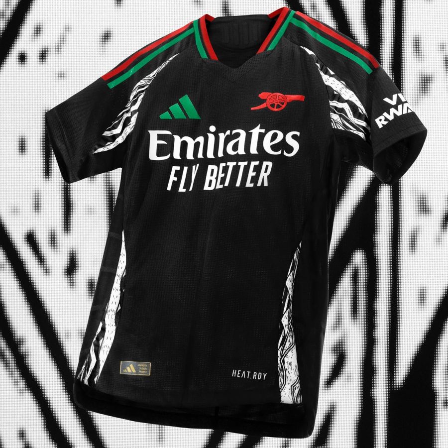 jersey-arsenal-exterieur-adidas-rouge-et-noir-pour-supporter-des-gunners jersey Arsenal wyjazdowa adidas czerwona i czarna dla kibica Gunners