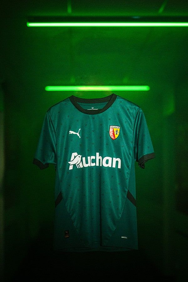 koszulka piłkarska RC Lens wyjazdowa barwy klubu krew i złoto