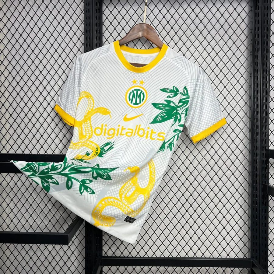 jersey-inter-milan-jaune-collection-speciale-snake-saison-2025-2026 Koszulka Inter Mediolan żółta kolekcja specjalna snake sezon 2025 2026