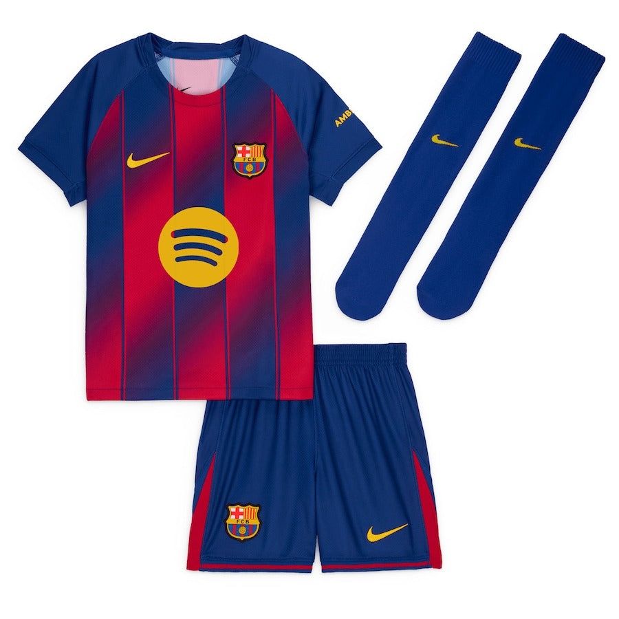 ZESTAW DZIECIĘCY FC BARCELONA DOMOWA 2025-2026