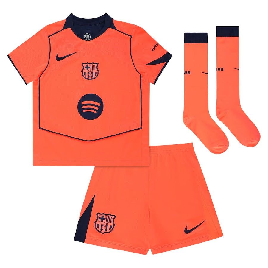 Zestaw dziecięcy FC Barcelona – Trzecia 3. koszulka 2025-2026