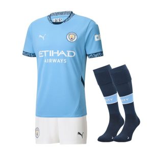 ZESTAW DZIECIĘCY MANCHESTER CITY DOMOWY 2024-2025