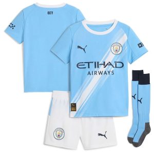 ZESTAW DZIECIĘCY MANCHESTER CITY DOMOWY 2025-2026