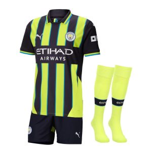 ZESTAW DZIECIĘCY MANCHESTER CITY WYJAZDOWY 2024-2025