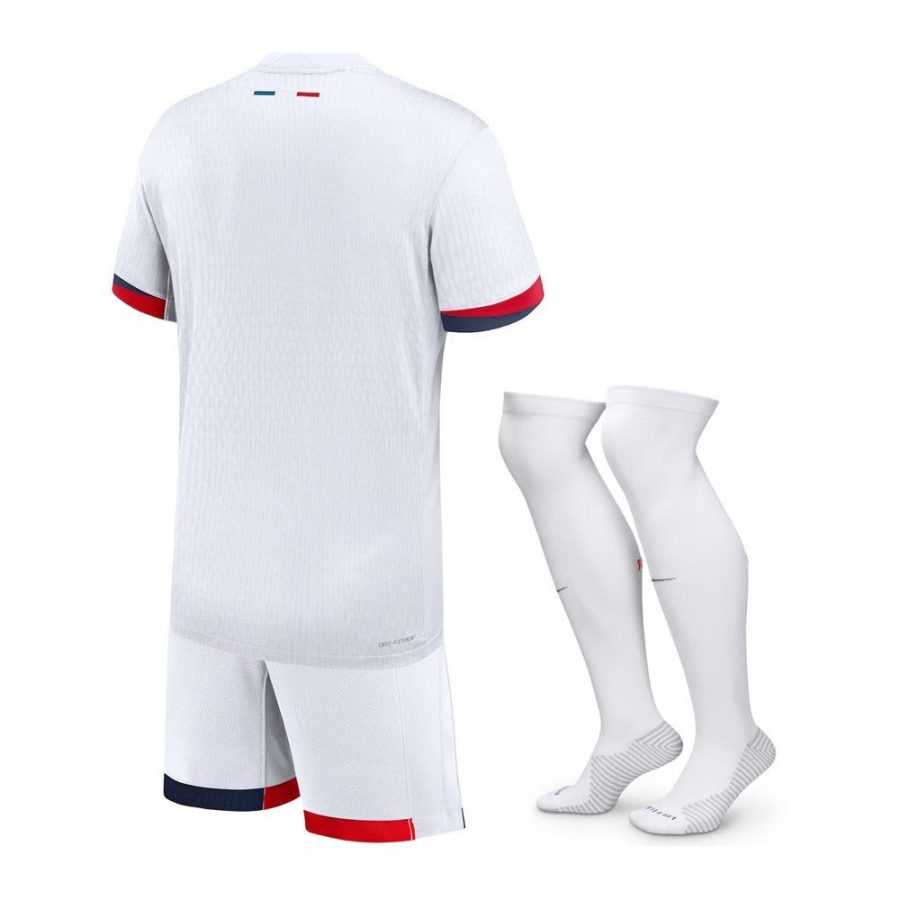 kit-enfant-psg-maillot-exterieur-saison-2024-2025-avec-short-et-chaussettes Zestaw dziecięcy PSG koszulka wyjazdowa sezon 2024 2025 z szortami i skarpetami