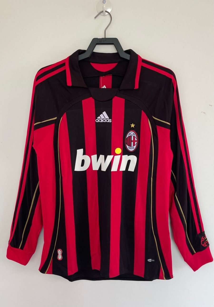 KOSZULKA AC MILAN Z DŁUGIM RĘKAWEM DOMOWA 20062007