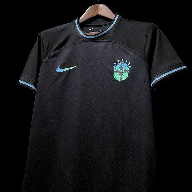 Koszulka piłkarska Brazylia concept czarna sezon 2025 2026