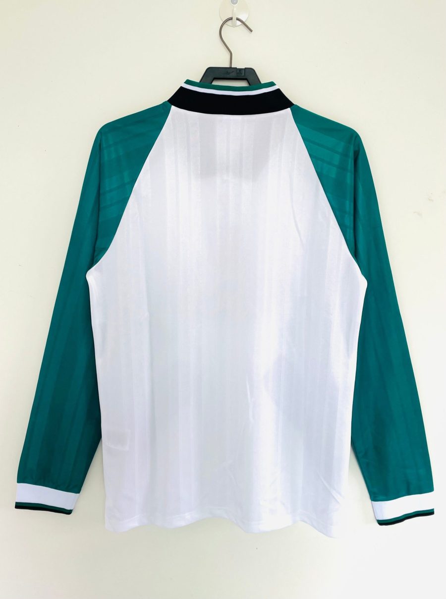 maillot-de-foot-liverpool-exterieur-vintage-manches-longues-style-annees-quatre-vingt-dix koszulka piłkarska Liverpool wyjazdowa vintage z długim rękawem styl lata dziewięćdziesiąte