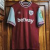 koszulka piłkarska West Ham United kolor bordowy domowa