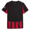 maillot-domicile-ac-milan-saison-2025-2026-rouge-et-noir-avec-ecusson-officiel koszulka domowa AC Milan sezon 2025 2026 czerwona i czarna z oficjalnym herbem