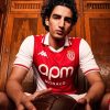 Koszulka domowa AS Monaco sezon 2024 2025 czerwono-biała