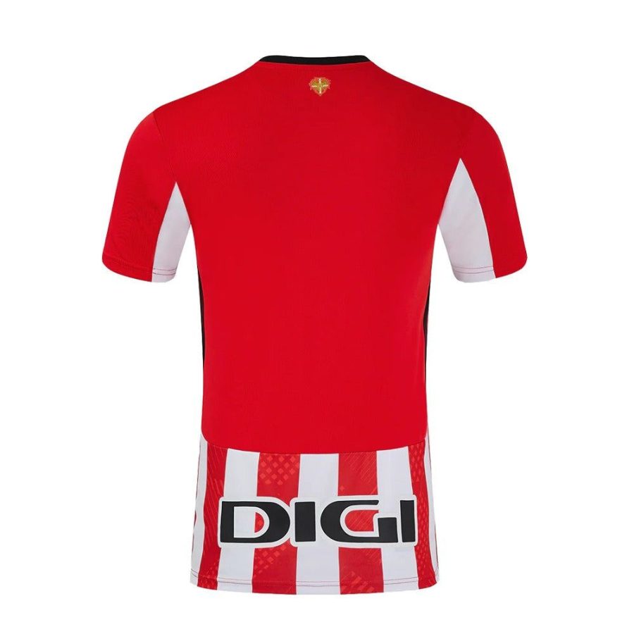 maillot-domicile-athletic-bilbao-saison-2024-2025-rouge-et-blanc koszulka domowa Athletic Bilbao sezon 2024 2025 czerwono-biała