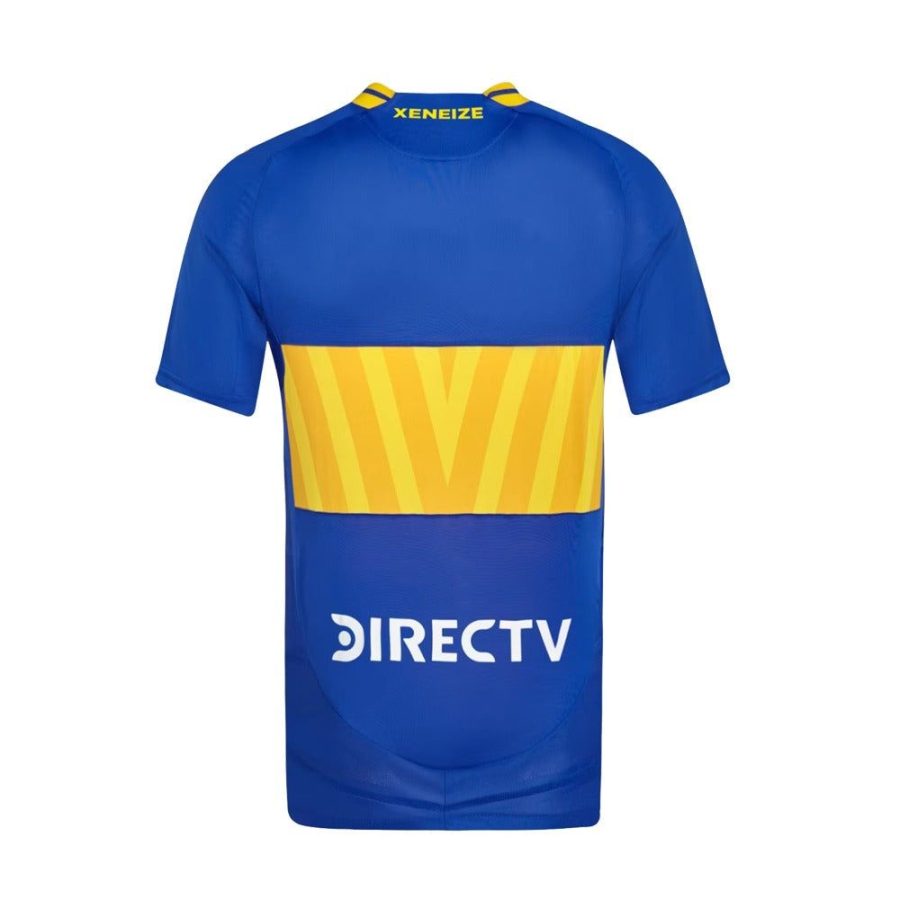 koszulka domowa Boca Juniors sezon dwa tysiące dwadzieścia cztery dwa tysiące dwadzieścia pięć niebieska i żółta