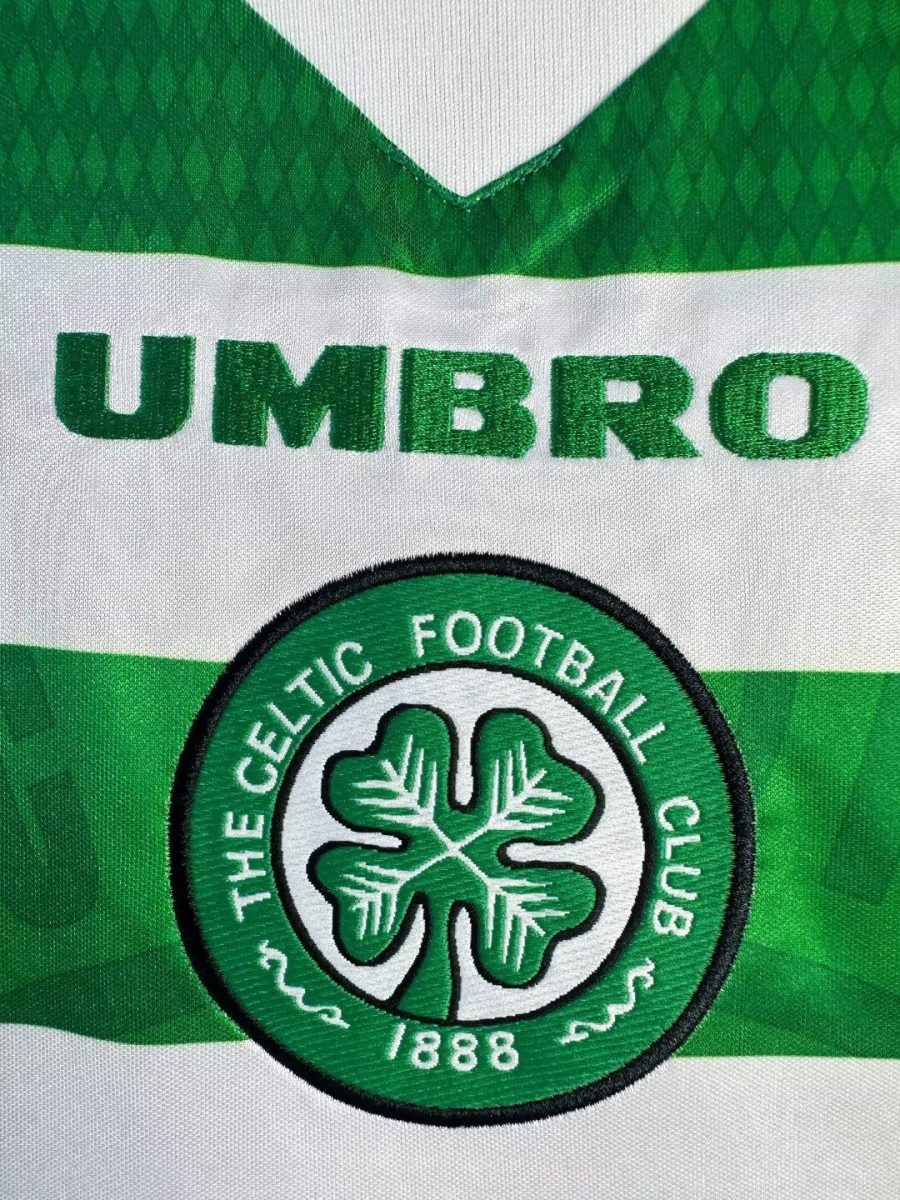 Koszulka domowa Celtic FC sezon 1997 1998 kolor zielony i biały