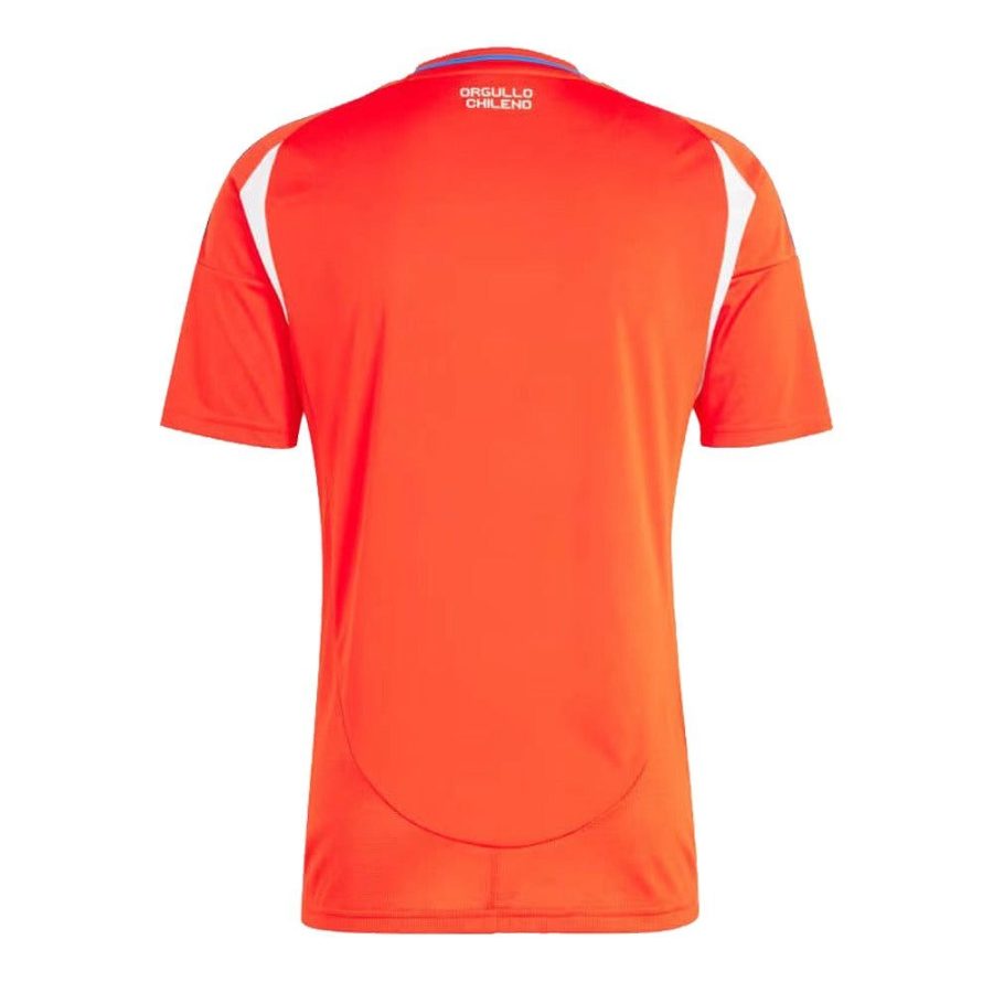 maillot-domicile-chili-2024-rouge-et-bleu-tenue-officielle-football koszulka domowa Chile 2024 czerwono-niebieski oficjalny strój piłkarski