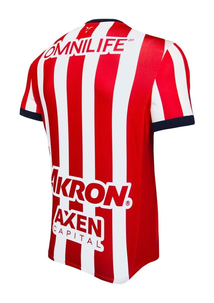 maillot-domicile-chivas-de-guadalajara-saison-2024-2025-rouge-blanc-pour-supporter-du-club Koszulka domowa Chivas de Guadalajara sezon 2024 2025 czerwono-biała dla kibica klubu
