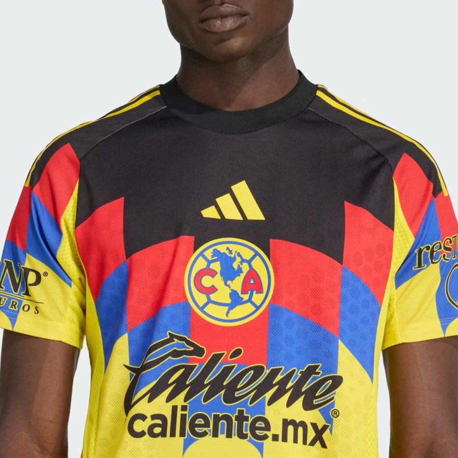 maillot-domicile-club-america-saison-2025-2026-couleur-jaune-officiel Koszulka domowa Club America sezon 2025 2026 kolor żółty oficjalna