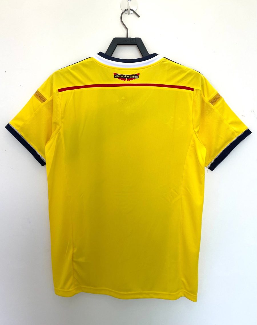 maillot-domicile-colombie-coupe-du-monde-2014-jaune-bleu-rouge koszulka domowa Kolumbii Mundial 2014 żółta niebieska czerwona