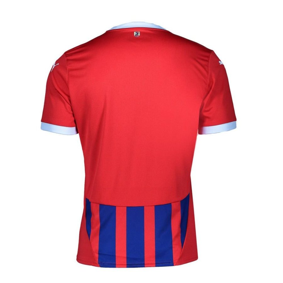 koszulka domowa FC Heidenheim sezon 2024 2025 czerwona i niebieska