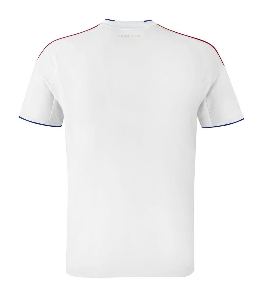 maillot-domicile-olympique-lyonnais-saison-deux-mille-vingt-cinq-deux-mille-vingt-six koszulka domowa Olympique Lyon sezon dwa tysiące dwudziesty piąty dwa tysiące dwudziesty szósty