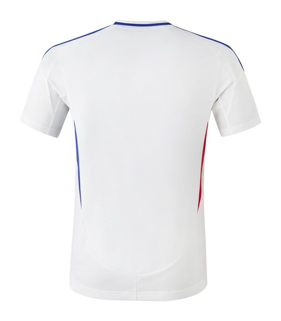 maillot-domicile-olympique-lyonnais-saison-deux-mille-vingt-quatre-deux-mille-vingt-cinq koszulka domowa Olympique Lyon sezon dwa tysiące dwudziesty czwarty dwa tysiące dwudziesty piąty