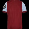 maillot-domicile-west-ham-united-fc-saison-2023-2024-tenue-officielle-bordeaux-et-bleu-ciel koszulka domowa West Ham United FC sezon 2023 2024 oficjalny strój bordowo-błękitny