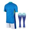maillot-enfant-bresil-exterieur-2024-tenue-de-football-jaune-et-vert Koszulka dziecięca Brazylia wyjazdowa 2024 strój piłkarski żółto-zielony