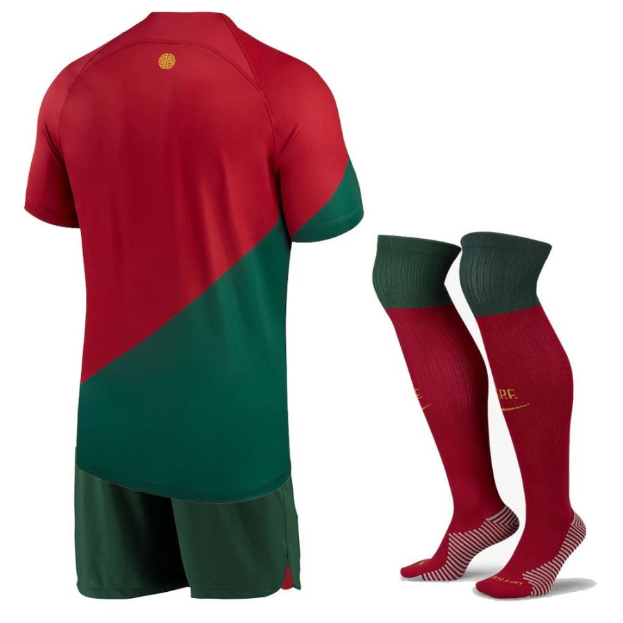 Koszulka dziecięca Portugalia domowa sezon 2022/2023
