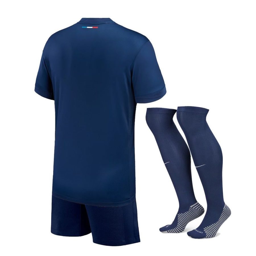 maillot-enfant-psg-domicile-saison-2024-2025-avec-short-et-chaussettes Koszulka dziecięca PSG domowa sezon 2024 2025 ze spodenkami i getrami